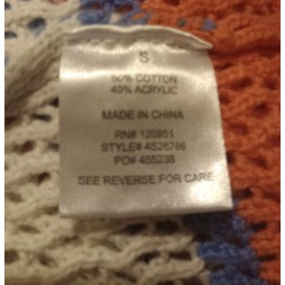 Hippie Rose Women's Size XSmall Crocheted Sweater - Picture 6 of 7